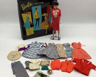 1958 Barbie Busy Gal/1961 Case