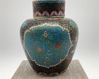 19th C. Meiji Shippo Ginger Jar