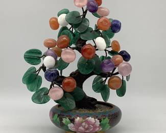Bonsai Tree of Life/Cloisonné Bowl