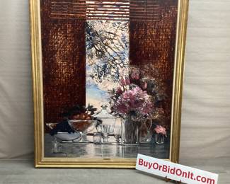 French Artist Michel Henry Original Oil Painting