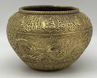 Brass Tibetan Offering Bowl