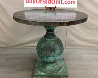 Round Copper Covered Table (1 of 2)