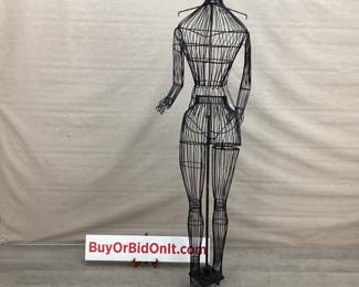 Vintage Industrial Wire Dress Form