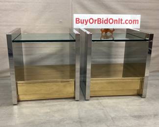 Karl Springer Brass, Steel & Glass