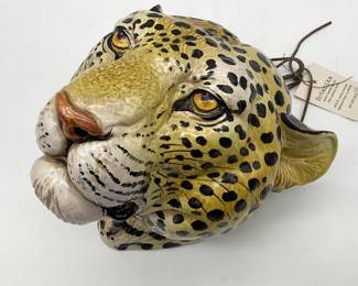 Italian Leopard Head Hanging