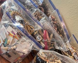 Jewelry bags AND Jewelry making bags of incredible beads, etc