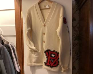 1959 letterman’s sweater and year