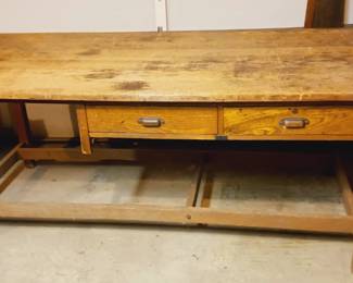 Gorgeous drafting table. Perfect kitchen island
