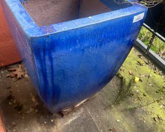 $300.  Pair of blue large pots.  Originally $300  each plus tax.  