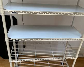 Storage for a laundry room closet or..... in-person shopping