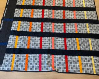 Margaret Listin  Fabric Art quilt photo of the other side.