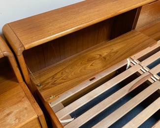 close up of as found on one of the nightstands