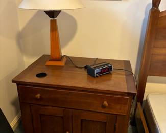 Lane Furniture nightstand with one drawer, two doors.  26"w x 18"d x 24"h. Available for Pre-sell which opens Wednesday April 18th at 9 am.