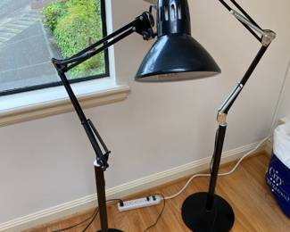 Metal floor lamps adjustable and highly useful for a home office. Available for in-person shopping