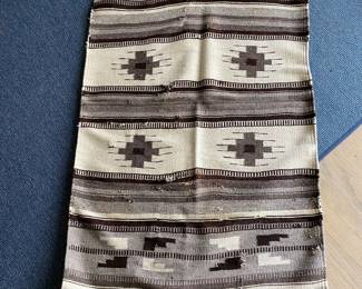 $240  Native American rug with some as found seen if you zoom in.  4'9" x 2'5". Available for Pre-sell which opens Wednesday April 18th at 9 am.