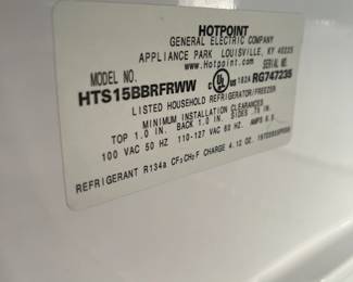 Interior manufacturer's label