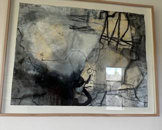 $1600.  Untitled Philip Govedare.  Unframed art 22" x 30" framed 26.75" x 34.5" ca. 1995.  Another photo will be added without the glare.  Available for pre-sale which opens at 9 am Wednesday, April 18th.