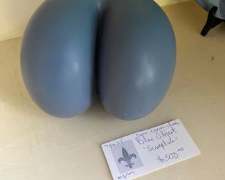 $300. Dan Carmichael blue sculpture.  7.5" x 4.5"   Available for pre-sale which opens at 9 am Wednesday, April 18th.