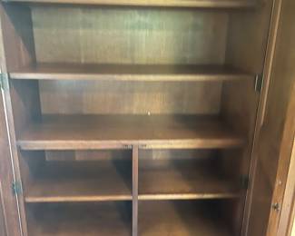 Interior of the armoire