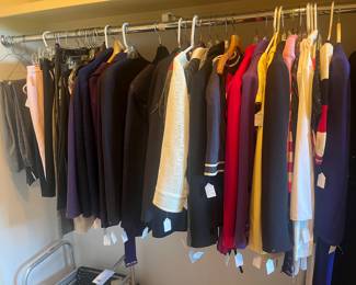 Designer clothes - vintage Stella McCartney, Louis Ferraud, Armani, Valentino, Akris, Carolina Herrera and others.  sizes vary