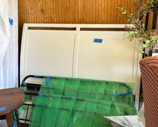 White queen bed 35.0
Iron full bed 25.00