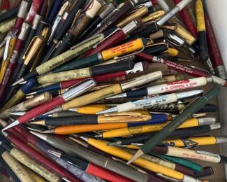 Large selection of advertising pencils