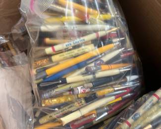 Large Selection of advertising pencils