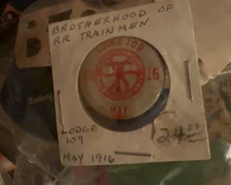 RR trainmen button