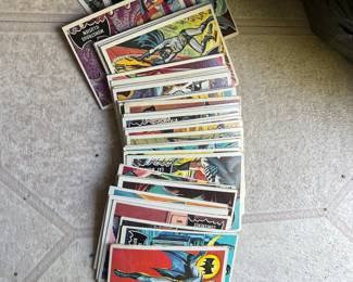 Vintage batman trading cards set