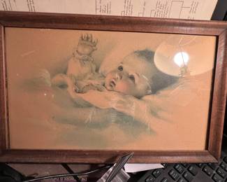 baby picture framed