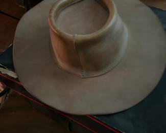 Vintage Leather Cowboy Hat