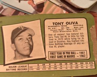 Baseball cards 1970's