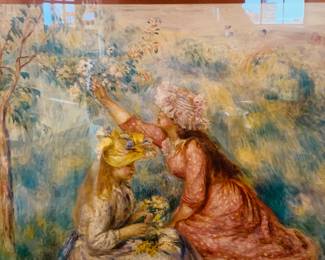 framed Renoir print