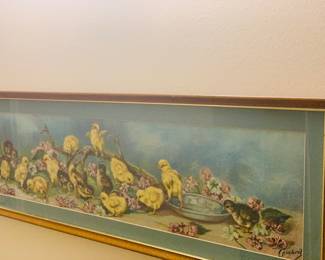 "Yard full of Chicks" by Gambrill---Vintage