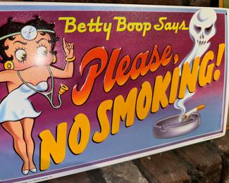 More Betty, repro tin signs