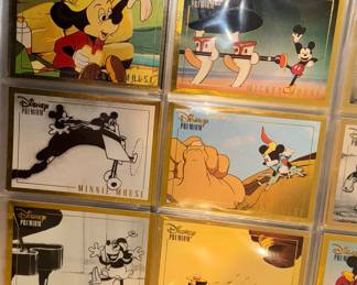 Walt Disney Minnie and Mickey collectors cards