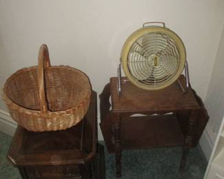 Tables and vintage fan