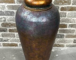 Metallic Glaze 31in Floor Vase