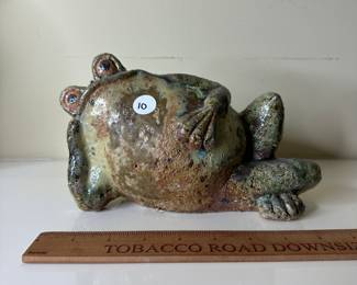 F67 - $10 concrete garden frog. 