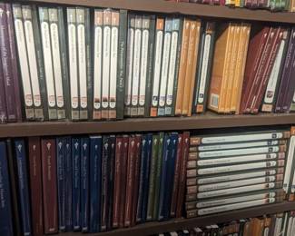 F127 - $1500. HUGE lot of The Great Courses - most shelves are double stacked!