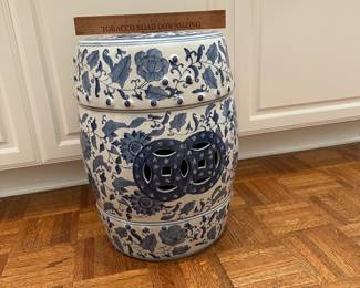 F81 - $40 - garden stool (bottom has repair)