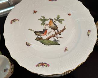 CP3 - $5500. Herend Rothschild Bird China. 75 Pieces ( dinner & serving) Priority will go to anyone interested in the entire set - feel free to send offers on individually pieces and if I split the set I will let you know!
