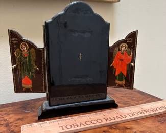 F56 - $75. Orthodox Triptych Icon. 