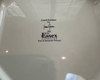 F29 - $225 set. Good Fortune Essex Collection. 12 plates and 1 - 15" serving bowl. Excellent Condition. 
