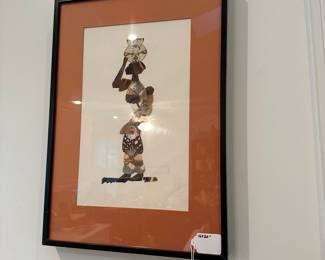 F105 - $30. Butterfly Wing Art. Measures 14" x 20". 