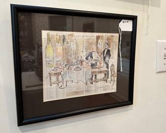 F106 - LeRoy Neiman print. Measures 12" x 15"