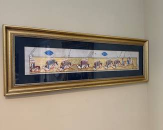 F89 - $95. Measures 12.5" x 39" long. Writing is Arabic. 