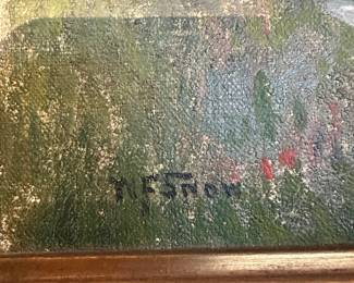 F88 - $225. W. F. Snow signed original painting on canvas. Measures 19" x 23" framed. 