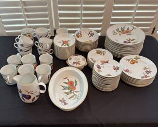 CP2 - F125 - $350. Evesham Gold China. 66 pieces. 