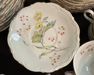 F16 - $350. 87 pieces. Mitterteich Bavaria "Flandre". Very good vintage condition!12 piece place setting + serving pieces. 